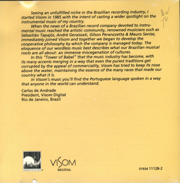 Various - Visom A Windham Hill Sampler: Contemporary Instrumental Music From Brazil | Windham Hill Records (01934 11128-2) - 2