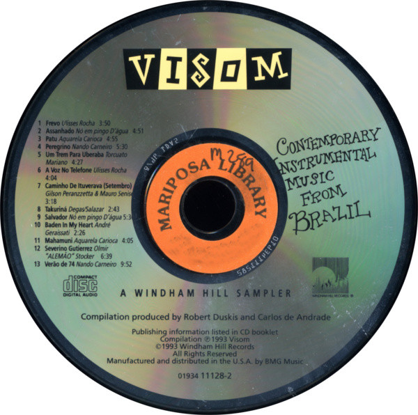 Various - Visom A Windham Hill Sampler: Contemporary Instrumental Music From Brazil | Windham Hill Records (01934 11128-2) - 3
