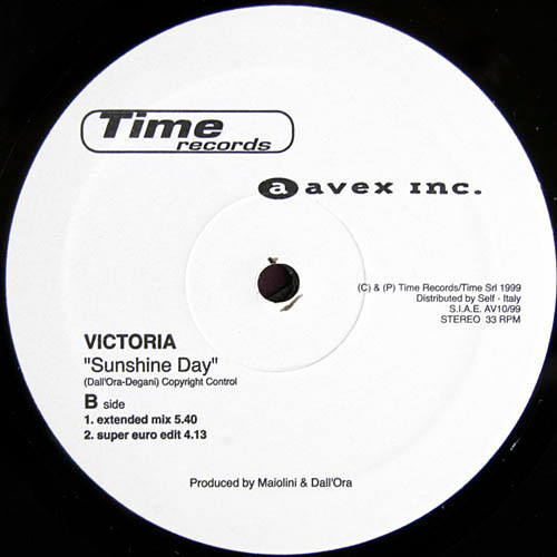 Victoria - Stay / Sunshine Day | Time Records (AV10/1999) - 2 Victoria - Stay / Sunshine Day | Time Records (AV10/1999) - 2