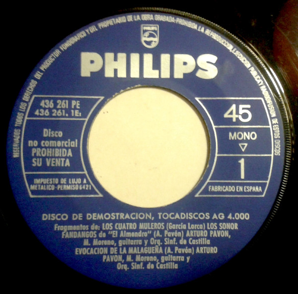 Disco De Demostracion Tocadiscos A.G. 4000