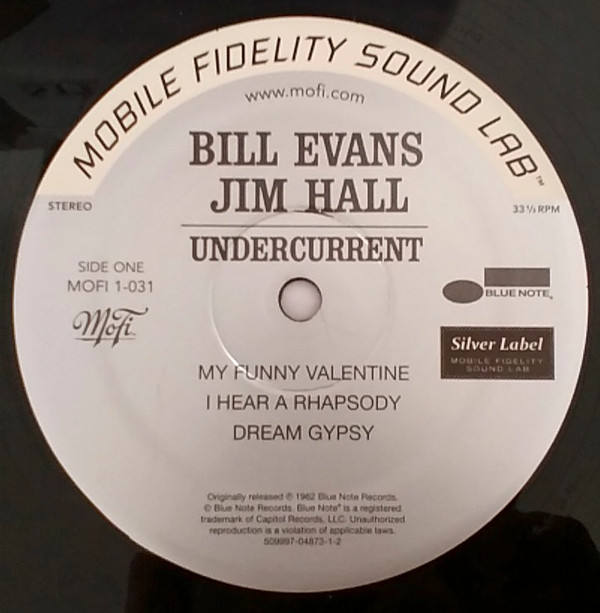 Bill Evans - Jim Hall - Undercurrent | Mobile Fidelity Sound Lab (MOFI 1-031) - 3