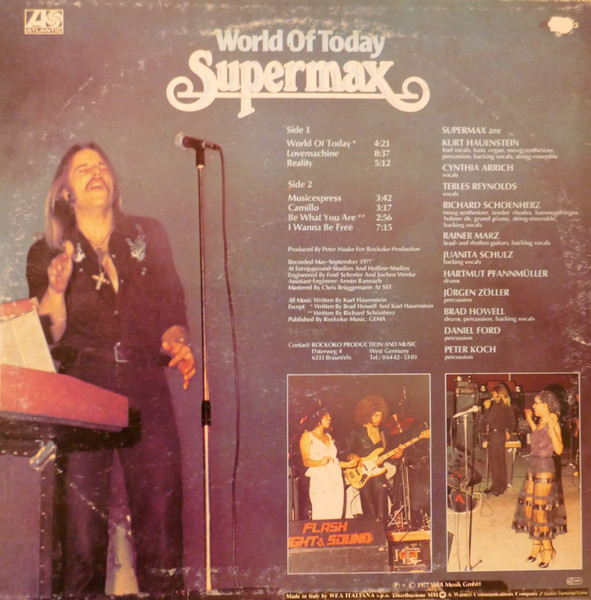 Supermax - World Of Today | Atlantic (W 40423) - 2