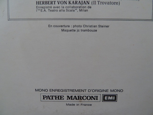 Maria Callas - L'Incomparabile Callas : La Gioconda / Tosca / Cavalleria Rusticana / La Sonnambula / Norma / Il Trovatore | La Voix De Son Maître (2C 061-00741) - 2 Maria Callas - L'Incomparabile Callas : La Gioconda / Tosca / Cavalleria Rusticana / La Sonnambula / Norma / Il Trovatore | La Voix De Son Maître (2C 061-00741) - 2