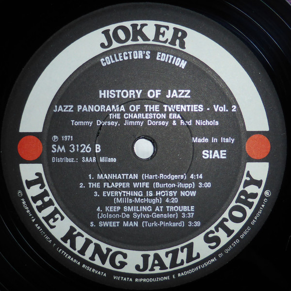 Tommy Dorsey , Jimmy Dorsey & Red Nichols - Jazz Panorama Of The Twenties Vol. 2 | Joker (SM 3126) - 4 Tommy Dorsey , Jimmy Dorsey & Red Nichols - Jazz Panorama Of The Twenties Vol. 2 | Joker (SM 3126) - 4