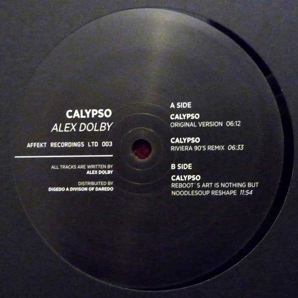 Alex Dolby - Calypso | Affekt Recordings (LTD 003)
