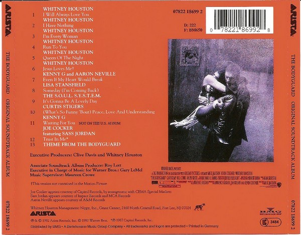 Various - The Bodyguard (Original Soundtrack Album) | Arista (07822 18699 2) - 2