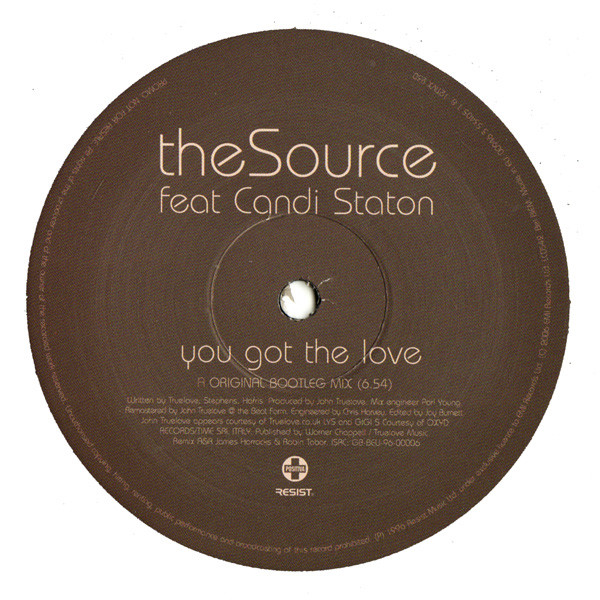 The Source Feat. Candi Staton - You Got The Love | Positiva (12TIVX-230) - 2 The Source Feat. Candi Staton - You Got The Love | Positiva (12TIVX-230) - 2