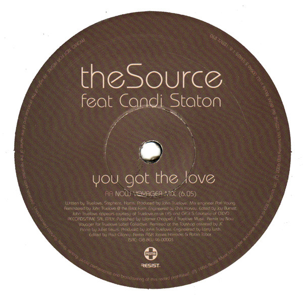 The Source Feat. Candi Staton - You Got The Love | Positiva (12TIVX-230) - 3 The Source Feat. Candi Staton - You Got The Love | Positiva (12TIVX-230) - 3