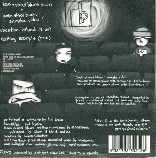 Kid Koala - Basin Street Blues | Ninja Tune (ZENCDS 142) - 2