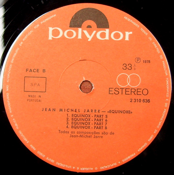 Jean-Michel Jarre - Equinoxe | Polydor (2310 636) - 2