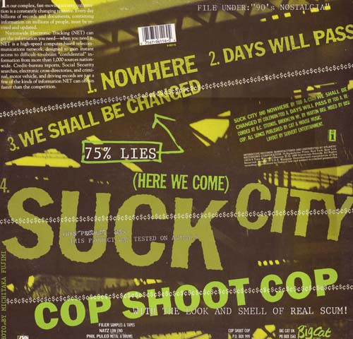 Cop Shoot Cop - Suck City | Interscope Records (0-96116) - 2 Cop Shoot Cop - Suck City | Interscope Records (0-96116) - 2