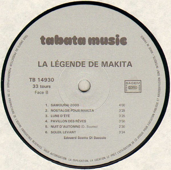 Edouard Scotto Di Suoccio - La Légende De Makita (Legend Of Makita) | Tabata Music (TABATA 14 930) - 4