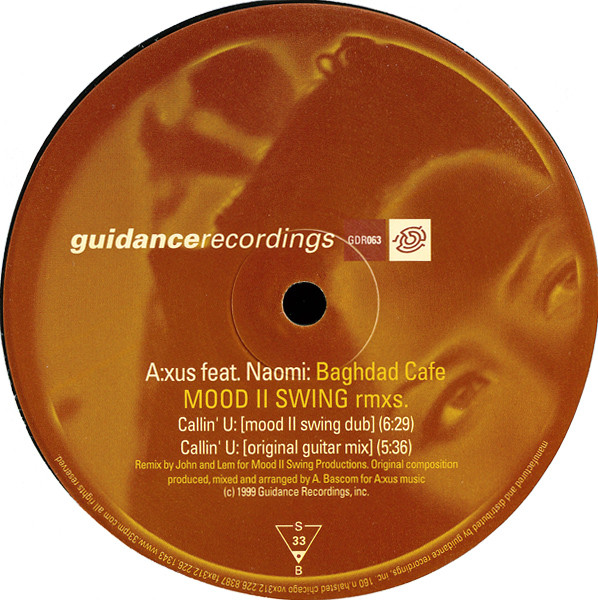A:xus Feat. Naomi N' Sembi - Baghdad Cafe (Mood II Swing Rmxs.) | Guidance Recordings (GDR063) - main A:xus Feat. Naomi N' Sembi - Baghdad Cafe (Mood II Swing Rmxs.) | Guidance Recordings (GDR063) - main