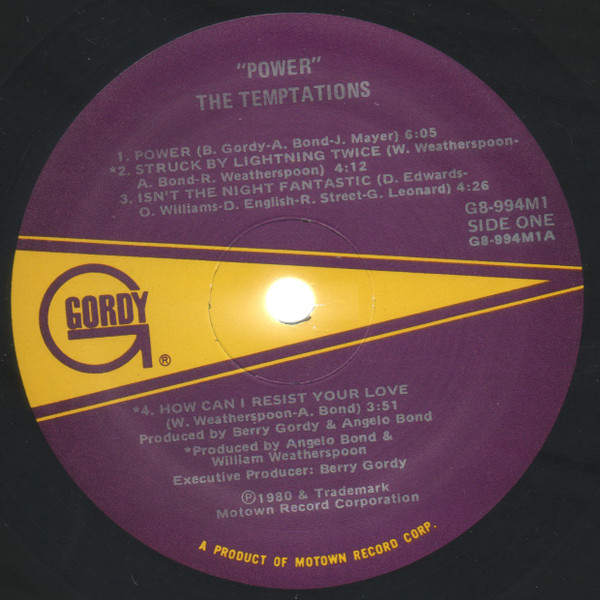 The Temptations - Power | Gordy (G8-994M1) - 3 The Temptations - Power | Gordy (G8-994M1) - 3