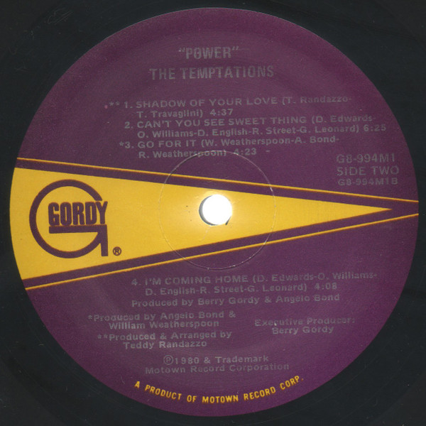 The Temptations - Power | Gordy (G8-994M1) - 4 The Temptations - Power | Gordy (G8-994M1) - 4