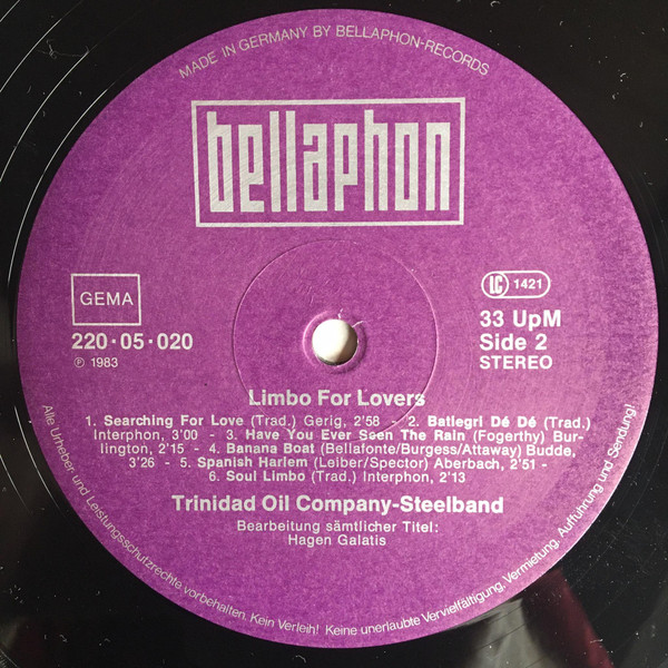 Trinidad Oil Company - Limbo For Lovers | Bellaphon (220.05.020) - 4