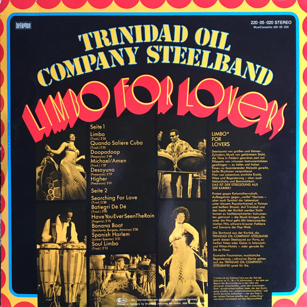 Trinidad Oil Company - Limbo For Lovers | Bellaphon (220.05.020) - 2