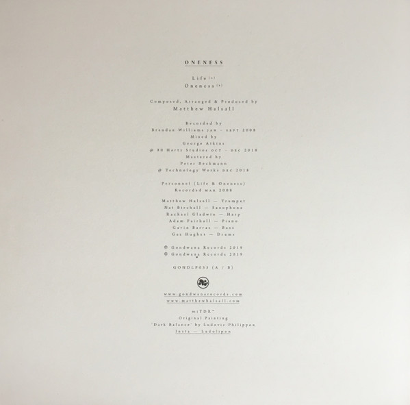Matthew Halsall - Oneness | Gondwana Records (GONDLP033) - 3