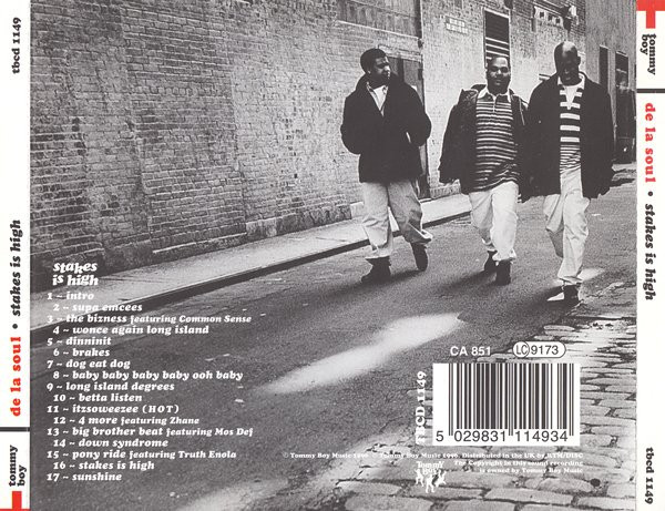 De La Soul - Stakes Is High | Tommy Boy (TBCD 1149) - 2