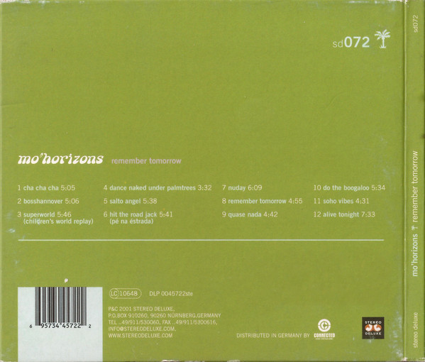 Mo' Horizons - Remember Tomorrow | Stereo Deluxe (sd072) - 2