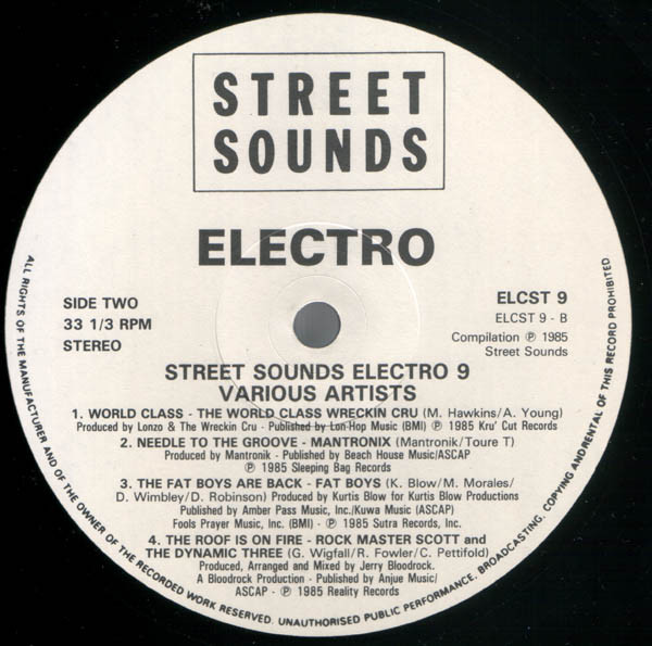 Various - Street Sounds Electro 9 | Street Sounds (ELCST 9) - 3 Various - Street Sounds Electro 9 | Street Sounds (ELCST 9) - 3