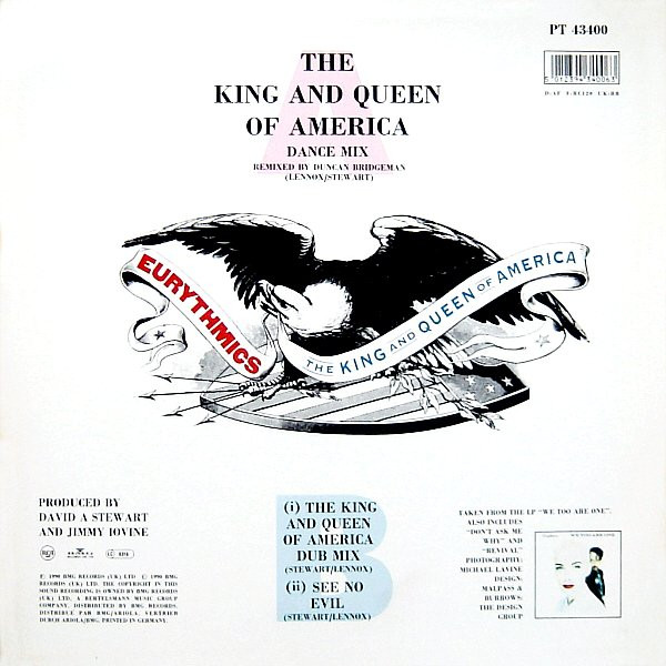 Eurythmics - The King And Queen Of America (Dance Remix) | RCA (PT 43400) - 2