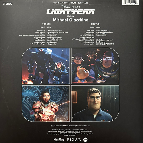 Michael Giacchino - Lightyear (Original Motion Picture Soundtrack) (2LP - Limited Edition - Splatter Vinyl) [Vinyl] | Mondo (MOND-275) - 3