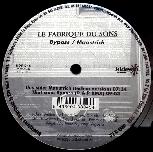 La Fabrique Du Son - Bypass / Maastrich | Kidesol Records (KDS 045)