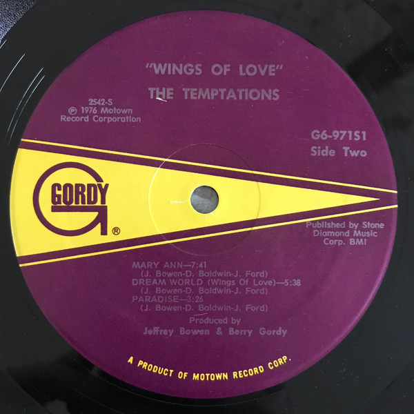 The Temptations - Wings Of Love [Vinyl] | Gordy (G6-971S1) - 4