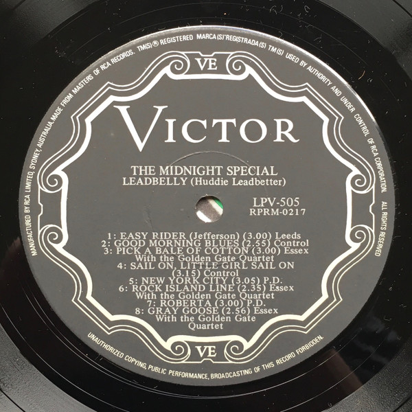 Leadbelly - The Midnight Special | RCA Victor (LPV-505) - 2 Leadbelly - The Midnight Special | RCA Victor (LPV-505) - 2