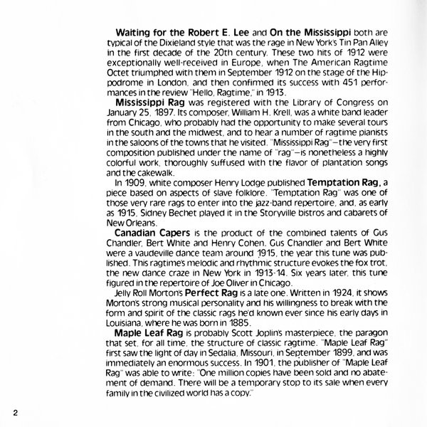 Claude Bolling - Original Ragtime (Piano Solo) | CBS (MK 39009) - 3