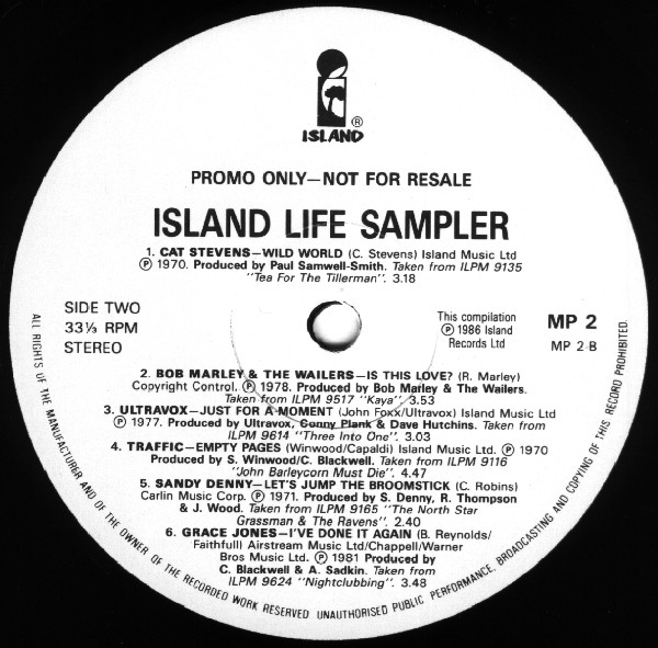 Various - Island Life - Media Sampler | Island Records (MP 2) - 4