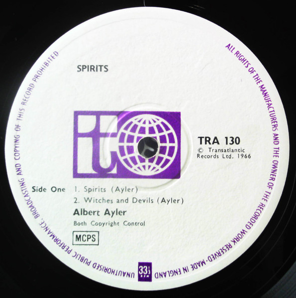Albert Ayler - Spirits | Transatlantic Records (TRA 130) - 3 Albert Ayler - Spirits | Transatlantic Records (TRA 130) - 3
