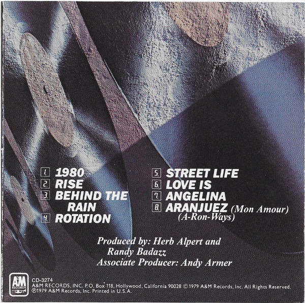 Herb Alpert - Rise | A&M Records (CD-3274) - 2