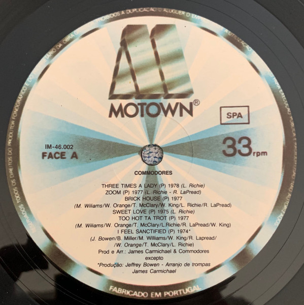 Commodores - Greatest Hits | Motown (IM-46.002) - 3