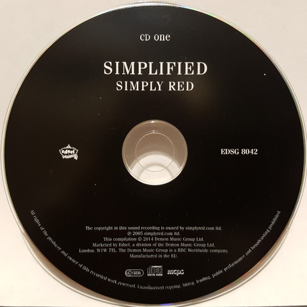 Simply Red - Simplified | Edsel Records (EDSG 8042) - 3 Simply Red - Simplified | Edsel Records (EDSG 8042) - 3