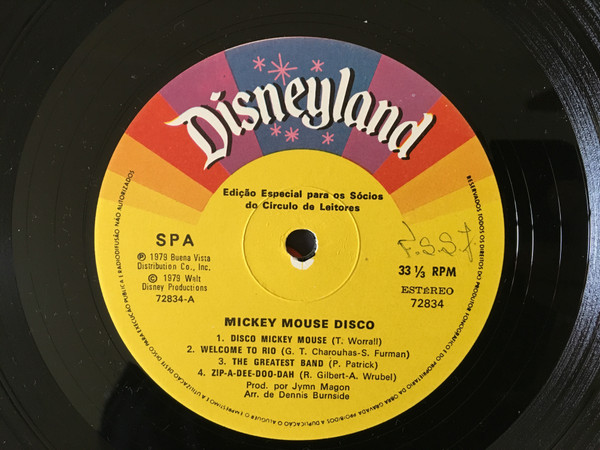Various - Mickey Mouse Disco | Disneyland (72834) - 2