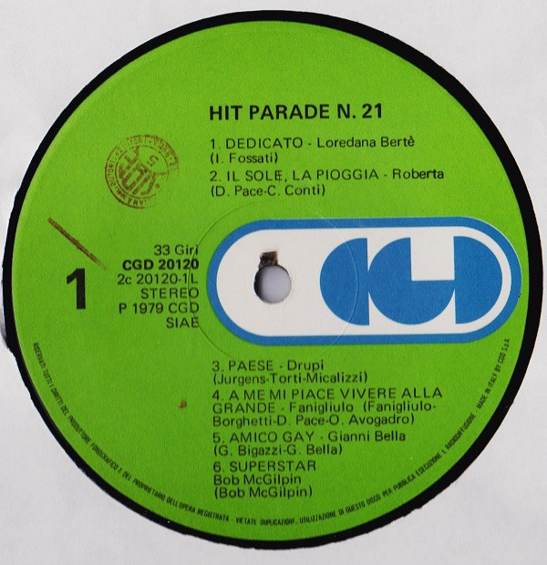 Various - Hit Parade 21 | CGD (CGD 20120) - 2