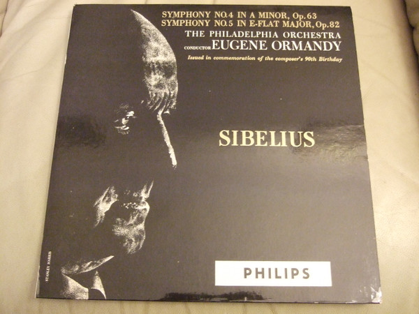 Jean Sibelius , The Philadelphia Orchestra , Eugene Ormandy - Symphony No. 4 In A Minor, Op. 63 / Symphony No. 5 In E-Flat Major, Op. 82 | Philips (ABL 3084)