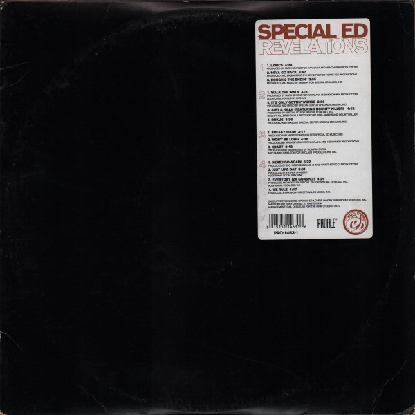 Special Ed - Revelations | Profile Records (PRO-1463-1)