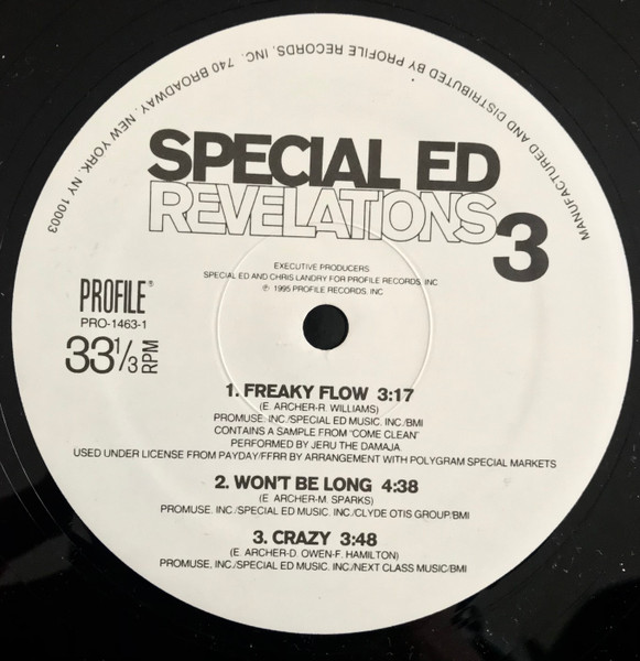 Special Ed - Revelations | Profile Records (PRO-1463-1) - 4