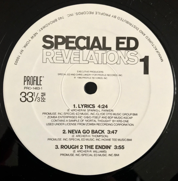 Special Ed - Revelations | Profile Records (PRO-1463-1) - 2