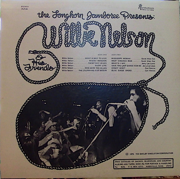 Willie Nelson - The Longhorn Jamboree Presents Willie Nelson & His Friends | Plantation Records (PLP-24) - 2
