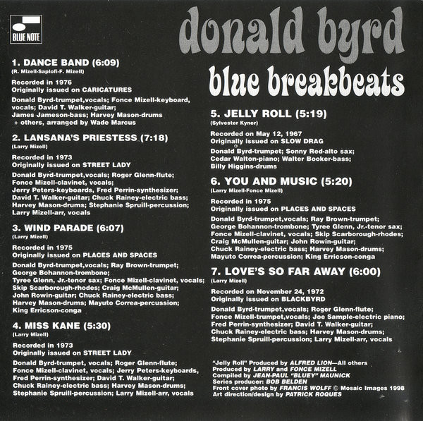 Donald Byrd - Blue Breakbeats | Blue Note (7243 4 94708 2 8) - 4