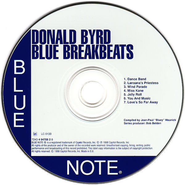 Donald Byrd - Blue Breakbeats | Blue Note (7243 4 94708 2 8) - 3