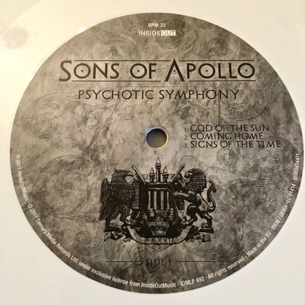 Sons Of Apollo - Psychotic Symphony (2LP - Limited Edition - White Vinyl) [Vinyl] | Inside Out Music (IOMLP 492) - 2