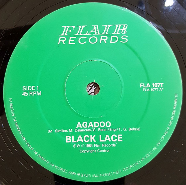 Black Lace - Agadoo | Flair Records (FLA 107 T) - 3