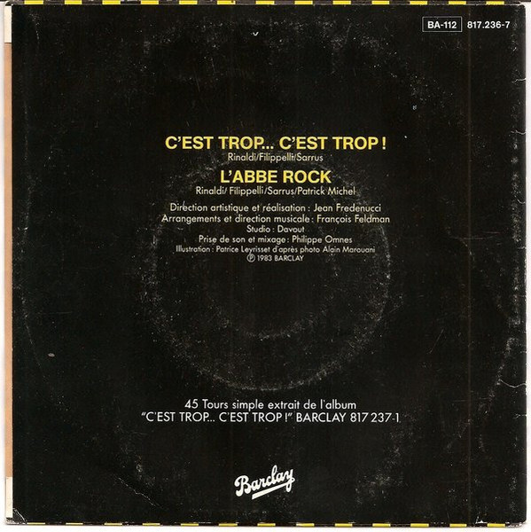 Les Charlots - C'est Trop... C'est Trop! | Barclay (817.236-7) - 2