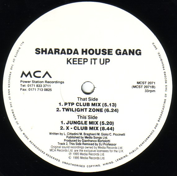 Sharada House Gang - Keep It Up | MCA Records (MCST 2071) - 4 Sharada House Gang - Keep It Up | MCA Records (MCST 2071) - 4
