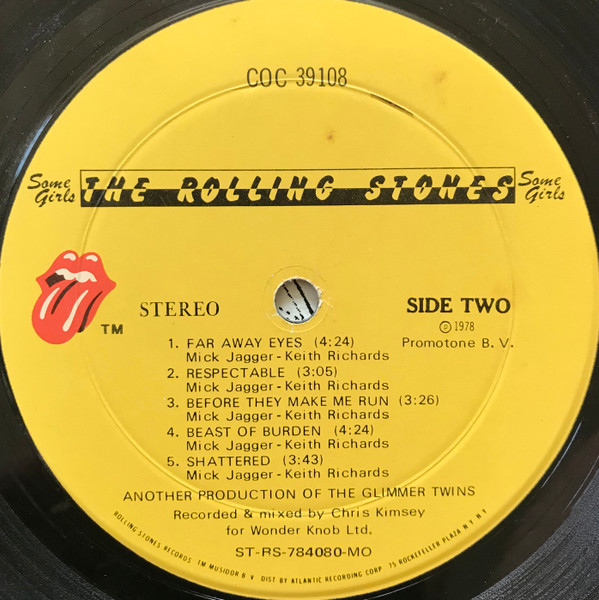 The Rolling Stones - Some Girls | Rolling Stones Records (COC 39108) - 4 The Rolling Stones - Some Girls | Rolling Stones Records (COC 39108) - 4